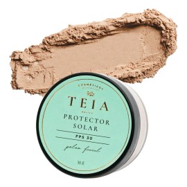 Protector Solar En Polvo Fps 30 100% Mineral Teia Cosméticos