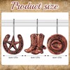 Beeveer 24 Pcs Western Cowboy Shower Curtain Hooks Western Cowboy