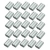 25pcs 5.0mm Aluminum Cable Crimp Loop Sleeves for Wire Rope