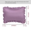 sourcing map Luxury Satin Oxford Pillowcases, Pair of 2 Mauve