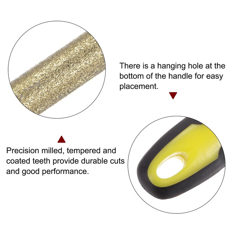 sourcing map 2pcs Diamond Chainsaw File 5/32"(4mm) Round Cut Sharpen