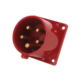 16A 5pin Receptacle 380V-415V 50/60Hz 5P 6h 3P+E IP44 IEC60309 CEE Industrial Panel Mount Pin Socket