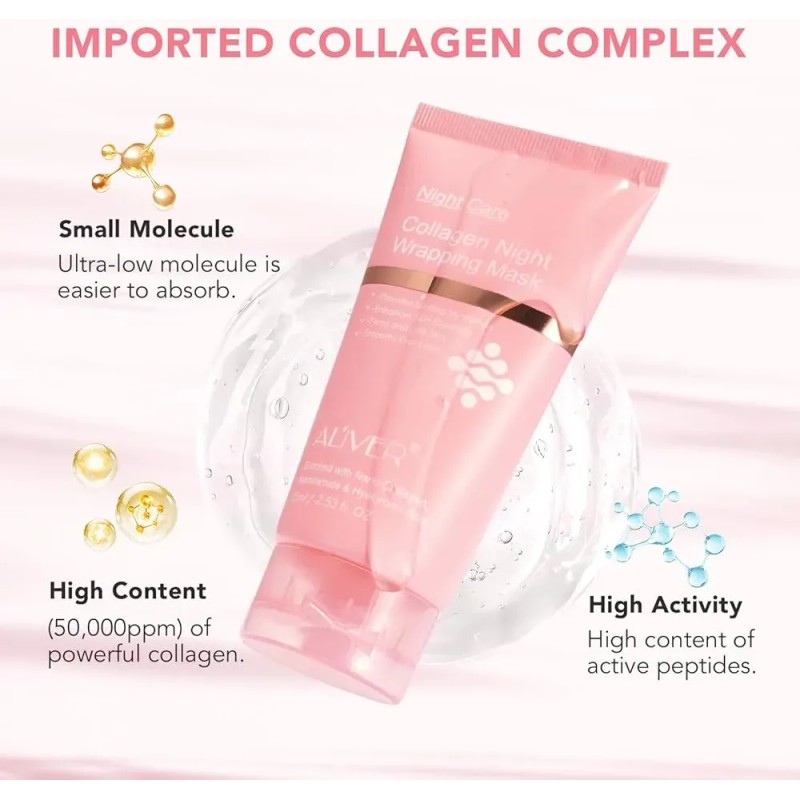 Mascarilla Facial Nocturna Colágeno Hidratación Profunda