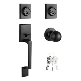 Banna Cerradura De Puerta De Entrada De Casa Moderna Elegante Negro Es Extensible De 60 Mm A 70 Mm St Cerradura De Seguridad Cerraduras Para Puertas Manija De Puerta Chapas Para Puertas