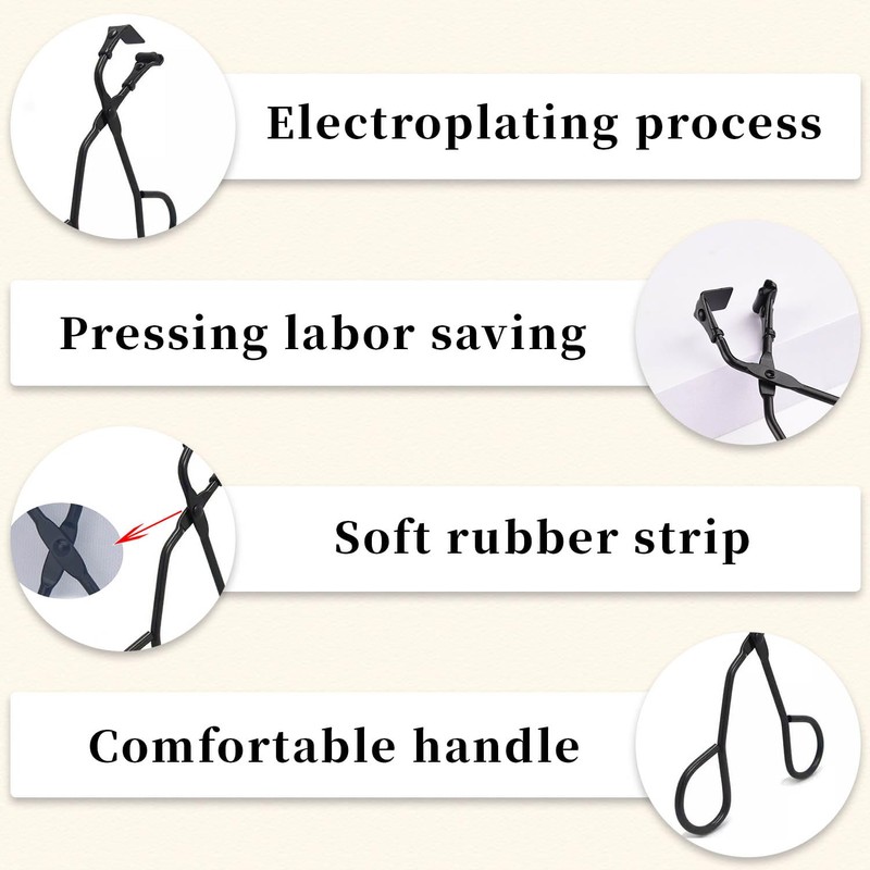 Eyelash Curlers for Hooded Eyes,Frameless Eye Lash Curle with Replace