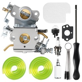 Carburetor Compatible with Poulan Pro P3314 PP3816 PP4218 PP3416 PPB3416 PP3516 PP4018 SM4218AV Gas Chainsaw Carb Replace 545070601 C1M-W26C with 530057925 Air Filter