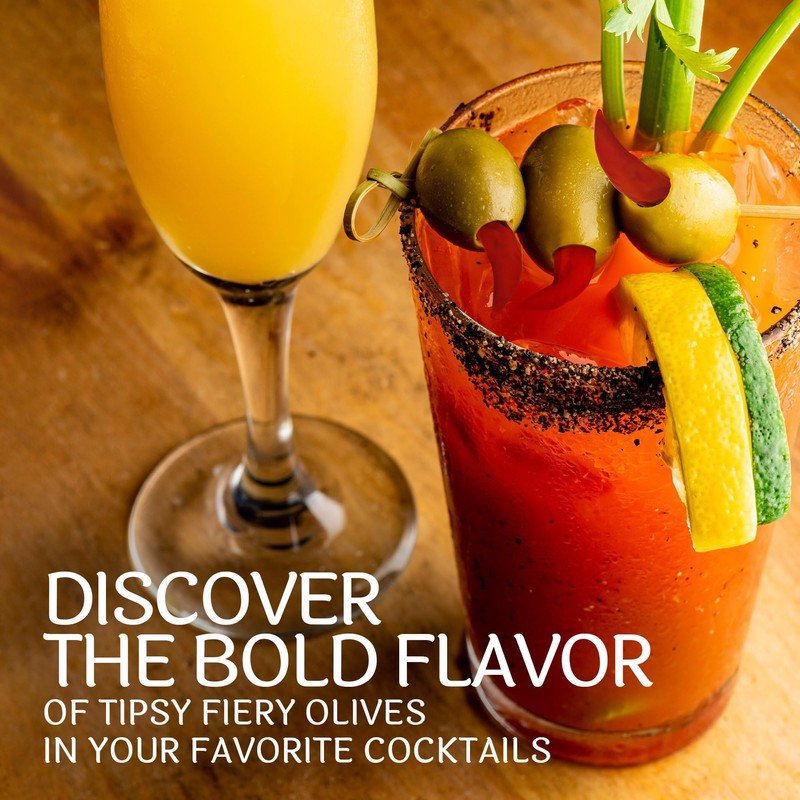Sable and Rosenfeld Tipsy Fiery Olives, 5.0 Ounce (Pack of