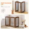 HOOBRO Indoor Dog Gate with Support Feet, Freestanding Pet Gate