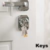 2pcs Golf Cart Keychain, Zinc Alloy Golf Keychain Silver Gold
