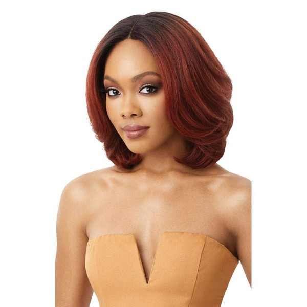 Outre Neesha Soft & Natural Synthetic Swiss Lace Front Wig NEESHA 206 (DRFF2/CINSP)