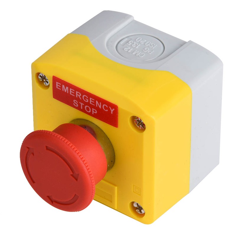 Red Sign Emergency Stop Push Button Switch IP65 Waterproof SP