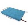 2022 A5 Diary Book with Tabs Soft Leather Blue Cover