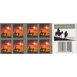 The Holy Family Double-Sided Booklet of 20 Forever Christmas Stamps Scott 4711