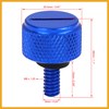 Partuto 1/4'' Motorcycle Blue Aluminum Alloy Rear Seat Bolt Mount