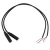 E-outstanding 3.5mm Female Jack to Bare End 2PCS Black TRS