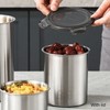 Storage Canister 1400ml Food Storage Container Stainless Steel Airtight Transparent