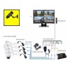 4par Video Balun Rj45 Salida Bnc +voltaje Transceptor Pasivo