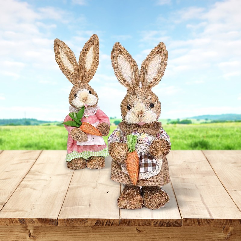 Easter Simulation Home Garden Decoration Cartoon Photography Props Straw