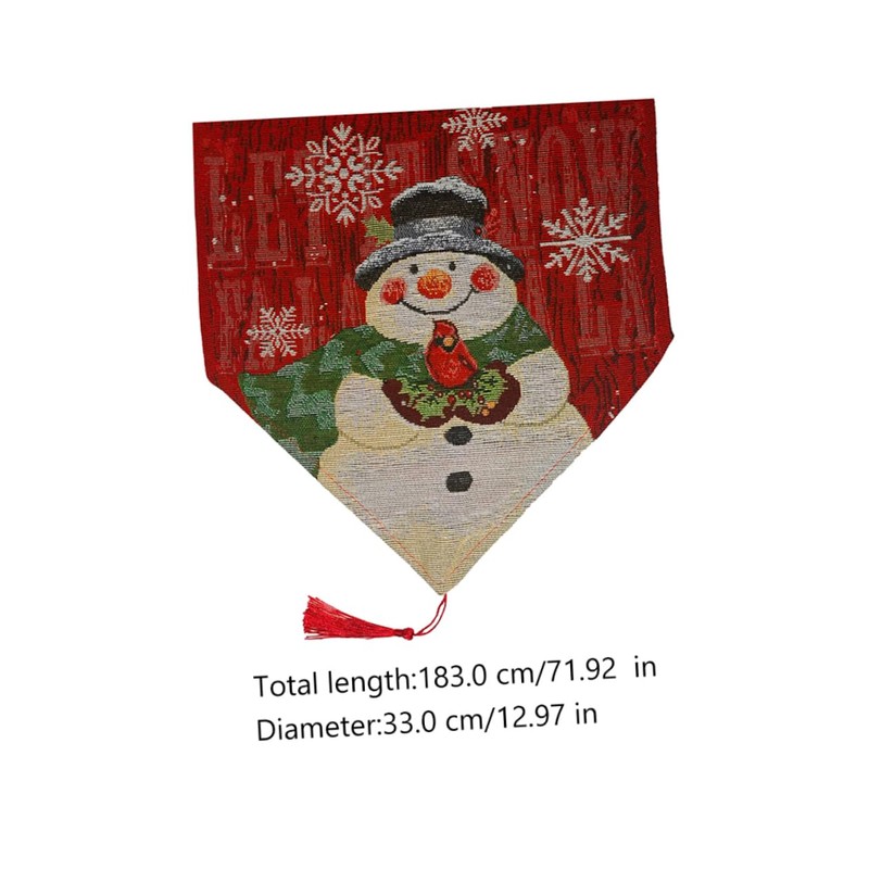 Mikinona Tablecloth for Christmas Party Snowman Theme Comfortable Material Xmas