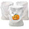 12 bolsas de lona blancas medianas en blanco, a granel,