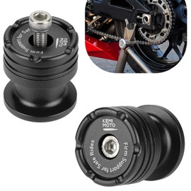 Kemimoto 8MM Swingarm Spools Slider Universal M8 Black, Compatible with CBR 600 F2 F3 F4 F4i CBR600RR CBR1000RR GSXR600 GSXR750 GSXR1000 GSXS750 SV650 ZX6R ZX10R Z650 Z900 Z1000 EX400 EX650 Daytona