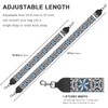 Bag Strap Crossbody Handbag Straps, Jacquard Embroidered 2" Wide Soft