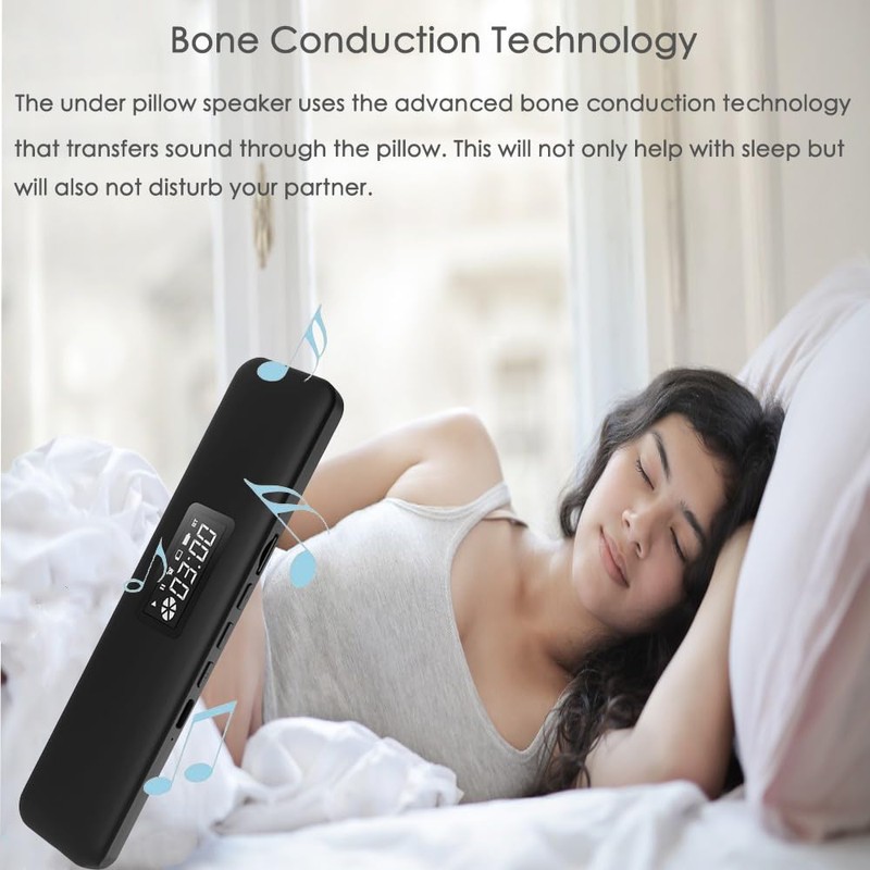 Under Pillow Speaker for Sleeping, Sleepbar Speakerr Under Pillow, White