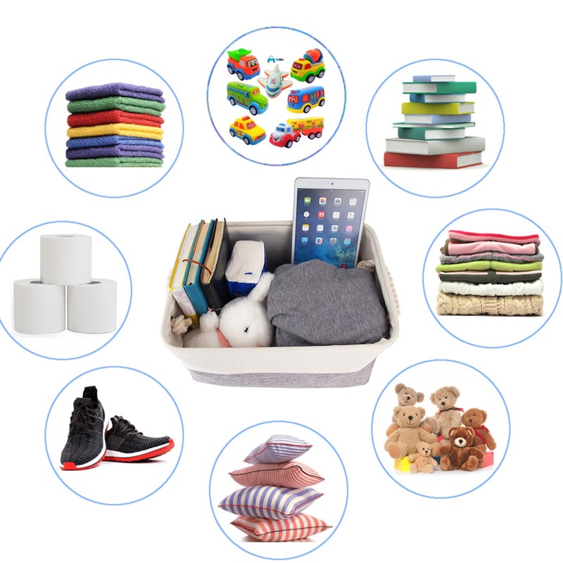 Mangata Fabric Storage Basket, Storage Box, Cupboard Basket Storage, Fabric