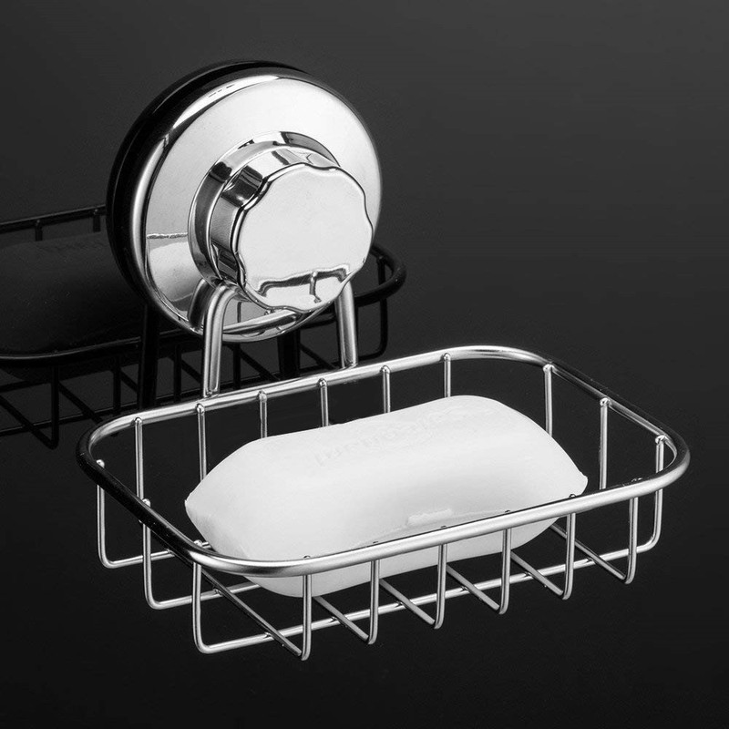SANNO Suction Cup Soap Holder, Soap Dish Saver Tray Bar