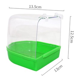 Parliky Bird Bath Cage for Cage Covered Parrot Bath Small Bird Bath for Canary Random