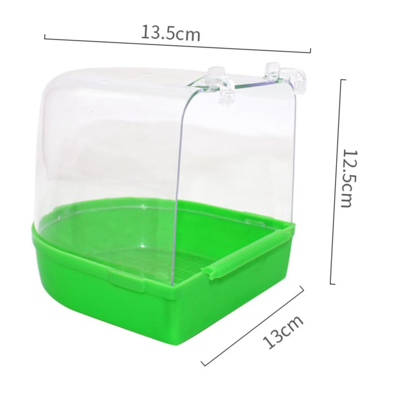 Parliky Bird Bath Cage for Cage Covered Parrot Bath Small