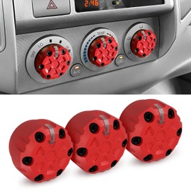 AC Heater Knobs (Set of 3) for Toyota Tacoma 2005-2015 - Air Conditioning Control Switch Knob Buttons - Climate Control Knobs for 2nd Gen Tacoma Accessories - Heater Temperature HVAC Fan Control Knob