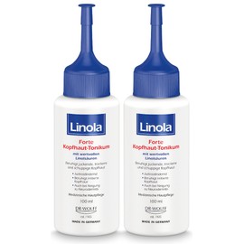 Linola Forte Scalp Tonic - 2 x 100 ml | Scalp Care for Itchy, Dry and Flaky Scalp | Relieves Itching and Light Inflammation | Also Suitable for Tendency to Eczema