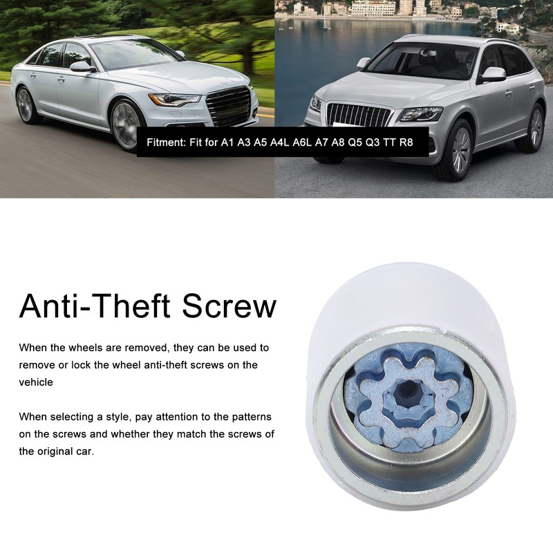 Wheel Hub AntiTheft Screw Sleeve Tire Removal Tool Fit for