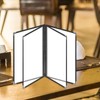 Eigell Menu Folder, Menu Book Holders, Double Panels Transparent Menu