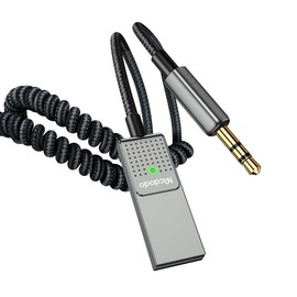 mcdodo Bluetooth Aux Adapter für Auto,5.3 Aux Bluetooth Adapter Auto KFZ,Kopfhörer,Lautsprecher, Heimkino und Verstärker, USB zu 3.5mm Buchse Bluetooth Empfänger für Sprachnavigation