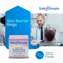 Safe n' Simple Integrity Extended Wear Barrier Rings -2 Inch - Pack of 20 - Stoma Barrier Rings Barrier - Cohesive Skin Barrier - Accessories for Ostomy-Colostomy-Ileostomy- Supplies