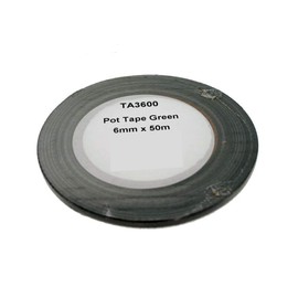 50m Green 6mm Pot Tape for Floristry Crafts | Floral Tape for Flower Arranging