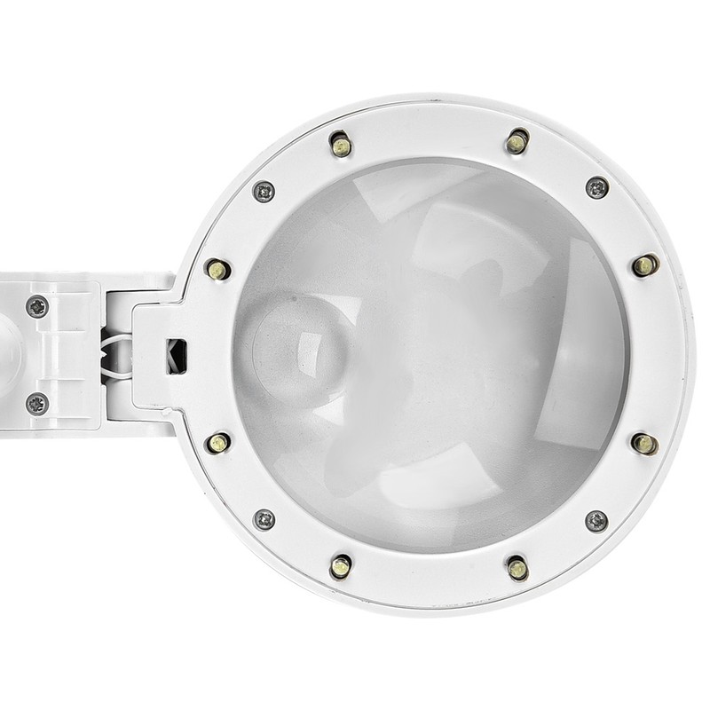 5/11X Magnifying Glass with 8 LED Light Hnadheld Desktop Multifunctional