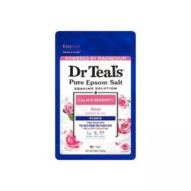 Dr. Teals 닥터틸즈 퓨어 엡섬 솔트 밀크 앤 로즈 1.36kg Dr. Teal's Pure Epsom Salt Milk and Rose 1.36kg [Single item]