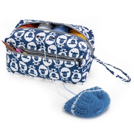 Luxja Yarn Storage Bag, Crochet Bag, Portable Knitting Bag for Yarn skeins, Crochet Hooks, Knitting Needles (up to 10 Inches) and Other Small Accessories