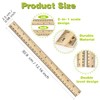 ZZTX 3 Pack Wooden Ruler 12 Inch Rulers Bulk Wood