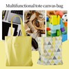 WUERKIYA Canvas Tote Bag Multifunctional Cotton Canvas Tote Bag Reusable
