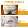 Toyvian 40cm Plush Stuffed Shark Doll 3D Plush Muscular Shark