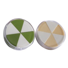 FOMIYES 2pcs Triangular Makeup Puff Dry Wet Makeup Sponge for Face Powder Puff Even Application Ideal for Beauty Salon Home Travel Random Color