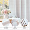 Pink Plaid Jacquard Blackout Curtains for Bedroom 52x72 2 Panels