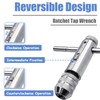 Mesee 2 Pcs Tap Wrench, T-Handle Ratchet Tap Wrench Set,