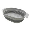SAMMART 3L Over The Sink Oval Colander (Grey, 1)