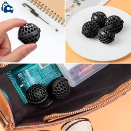 Bola Limpiadora Bolsos Mochilas Esfera De Polvo Suciedad 3pz Color Negro                                                                              