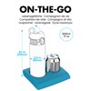 Ion8 Vacuum Insulated Steel Water Bottle, 500ml, Leak Proof, One-Finger